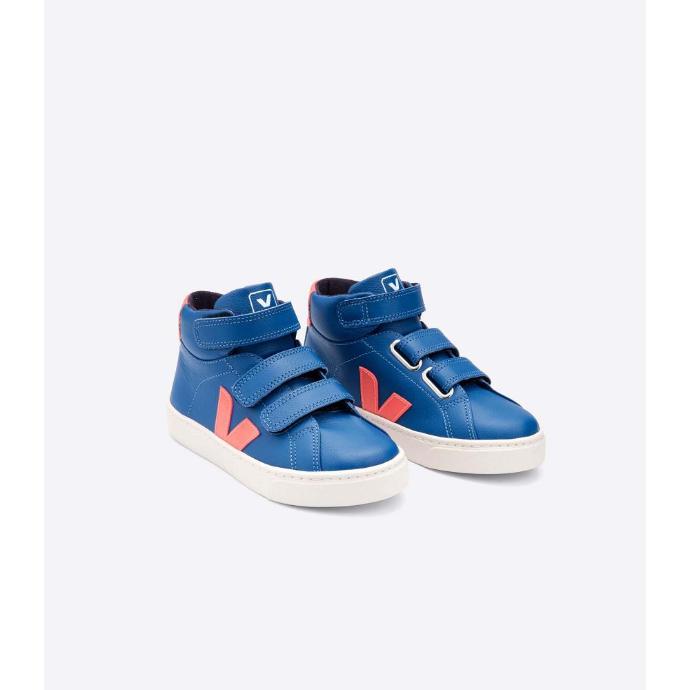 Blue Kids' Veja ESPLAR MID CHROMEFREE High Tops | AU 680OKI